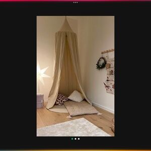 H&M linen tent and floor mat